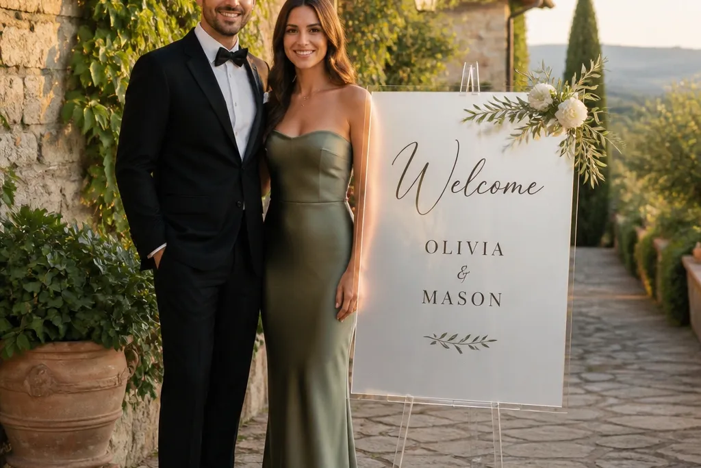 20 Acrylic Wedding Welcome Sign Ideas for a Stunning Look