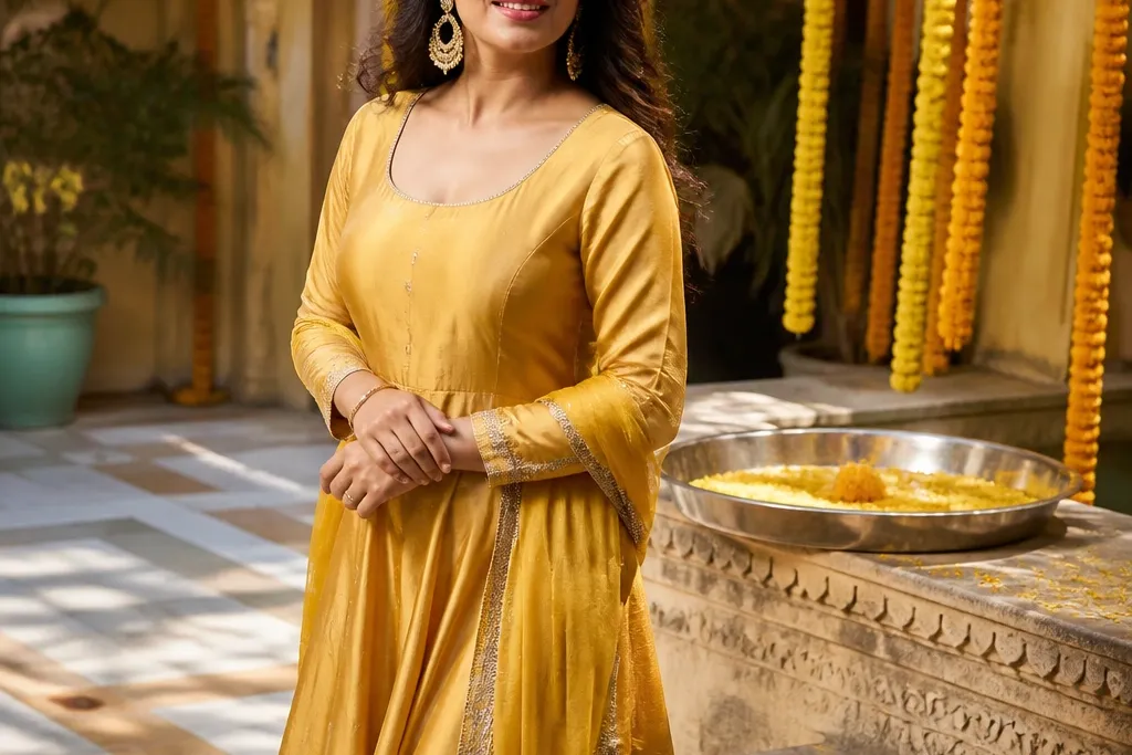 Aesthetic Haldi Dress Ideas That Look Expensive in Photos