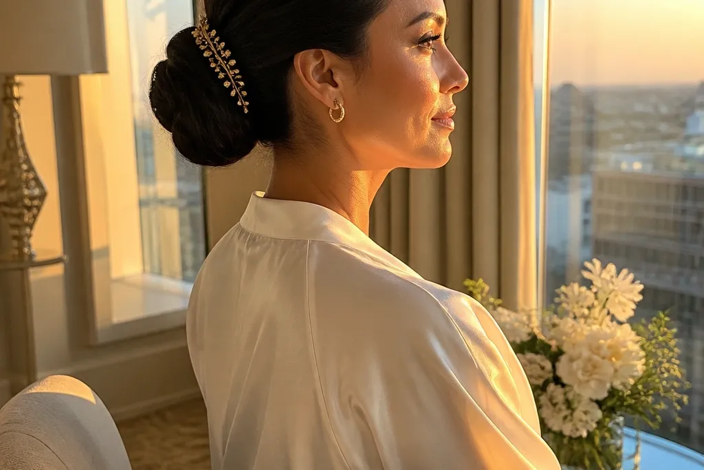 Aesthetic Low Bun Wedding Hair Ideas for Photo Ready Hair