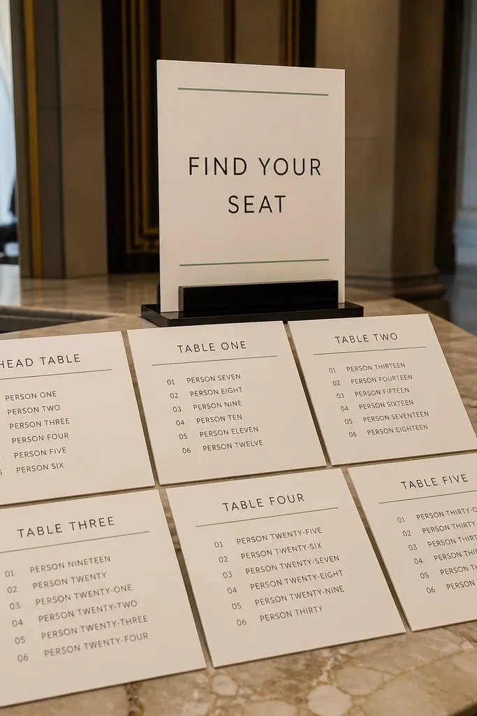 Aesthetic Seating Chart Wedding Ideas