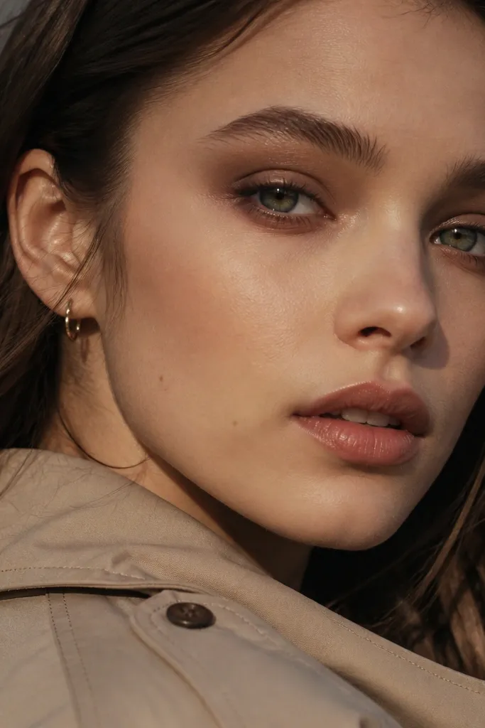 Spiced brown smoke with copper shadow on the lower lash line