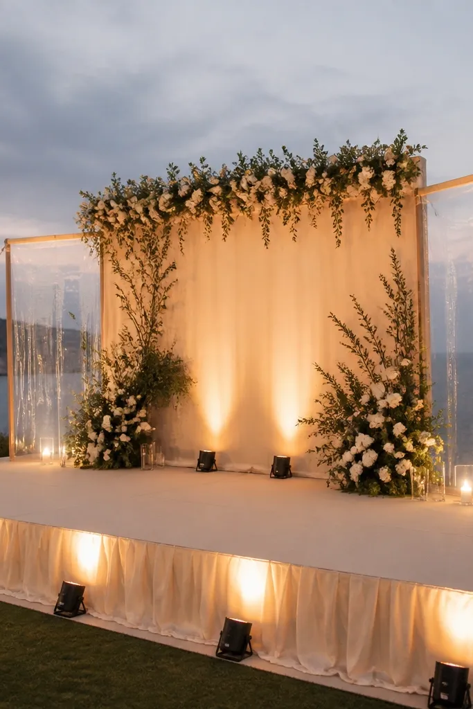 All Year Outdoor Wedding Stage Decor Ideas