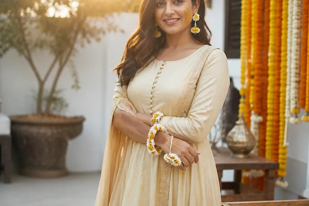 Beginner Friendly Haldi Dress Ideas for First Time Brides