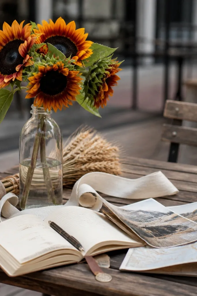 Best Time to Go for Rustic Sunflower Wedding Decor