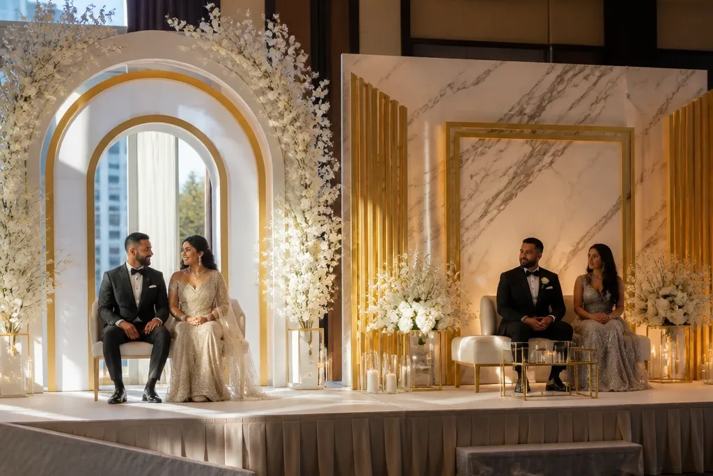 Best Backdrop Style Royal Wedding Stage Decor vs