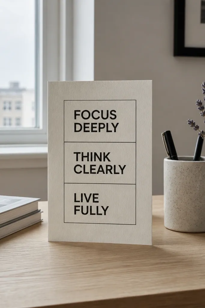 Pastel card with bold typography and a short question