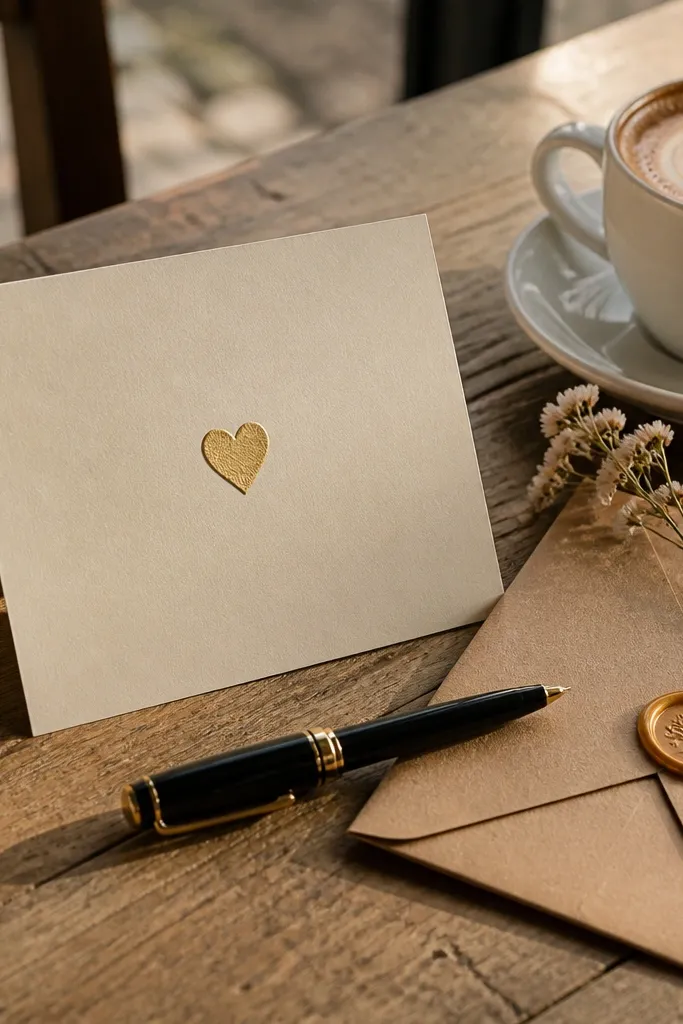 Date-themed card with modern typography and a bridesmaid question