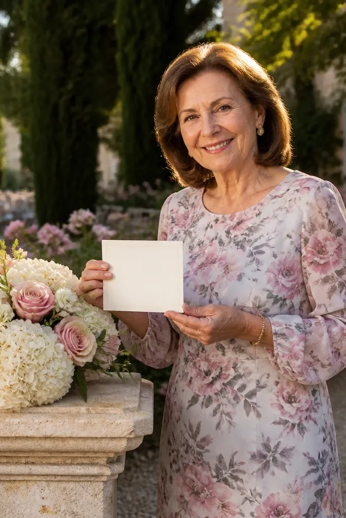 White card with elegant script and a bridesmaid ask