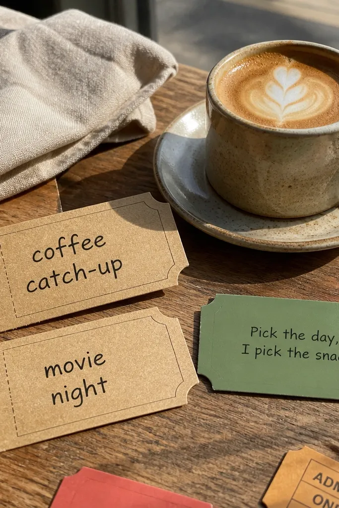 Small printed vouchers with a rule card and a sealed envelope