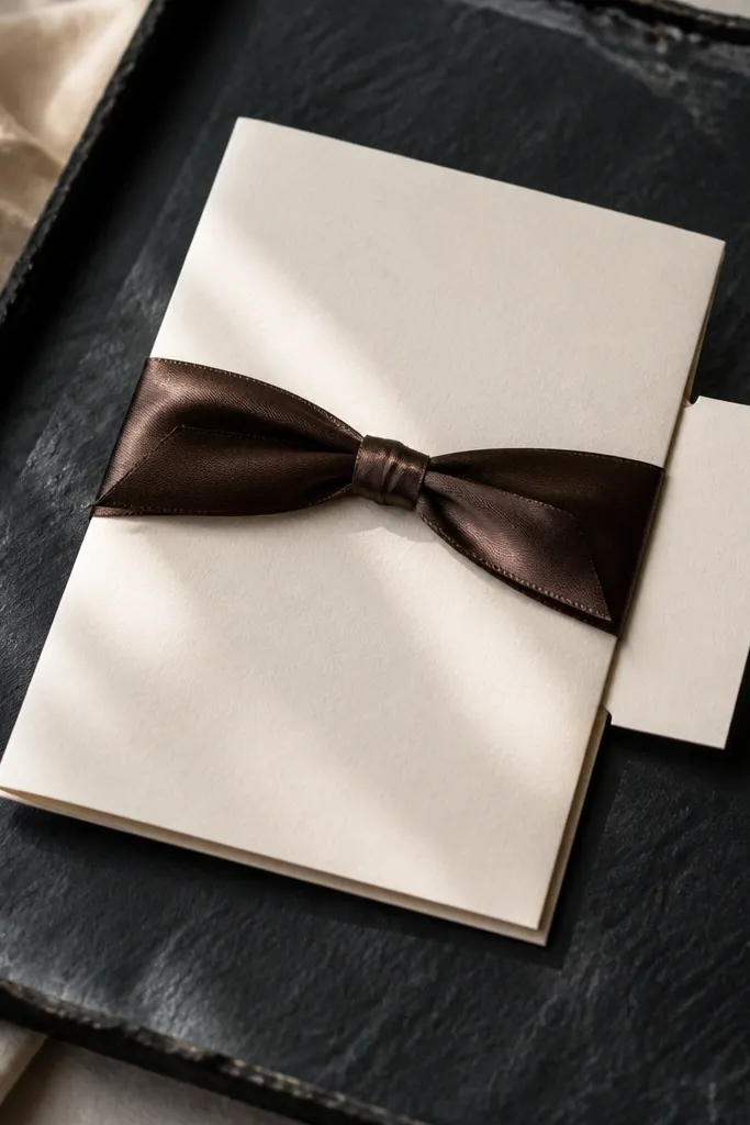 White letter with a layered belly band and a side tab that reveals a handwritten note