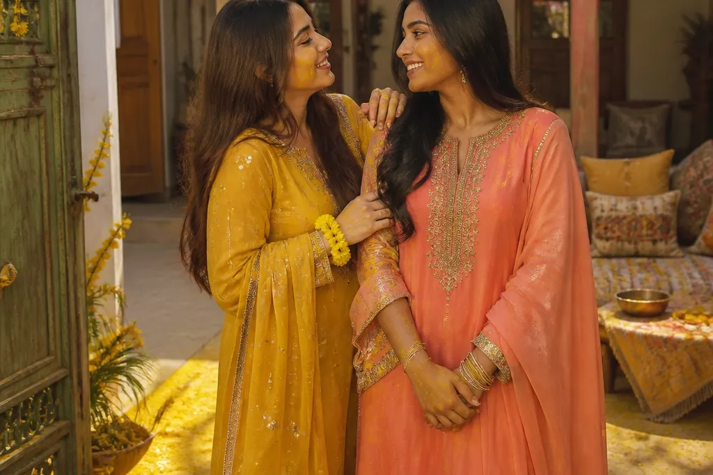Common Mistakes to Avoid Haldi Dress Ideas for Sisters