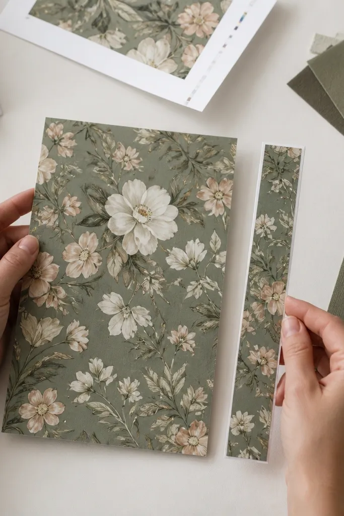 Repeating floral pattern that reaches the edges without white gaps
