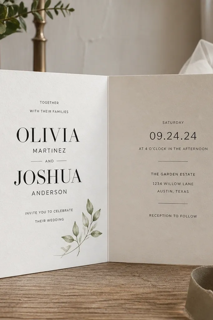 Script font for names with a clean serif for date beneath