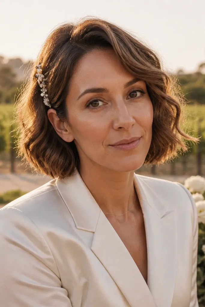 15 Cute Wedding Hairstyles for Short Hair - Dreamy