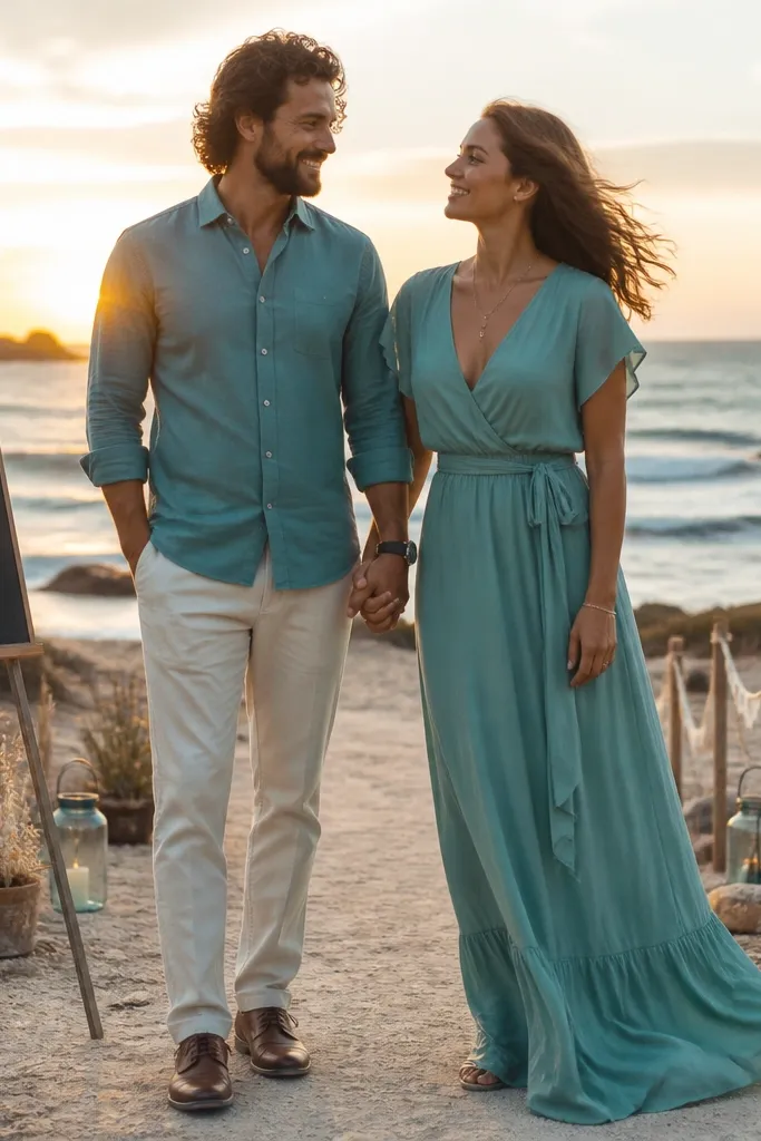 Weekend Plan for Fall Beach Wedding Colors