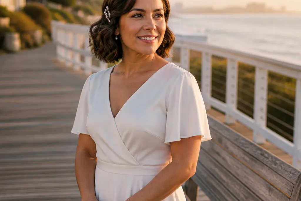 25 Easy Wedding Hairstyles for Short Hair - Simple