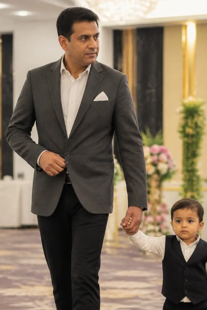 Family Friendly Men Wedding Outfit for Parents Who Want to Look Polished