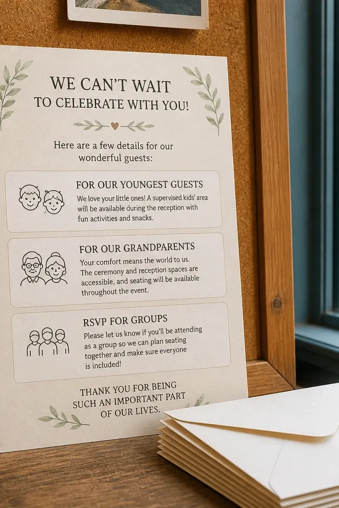 Family Friendly Wedding Card Design Ideas for Mixed Ages