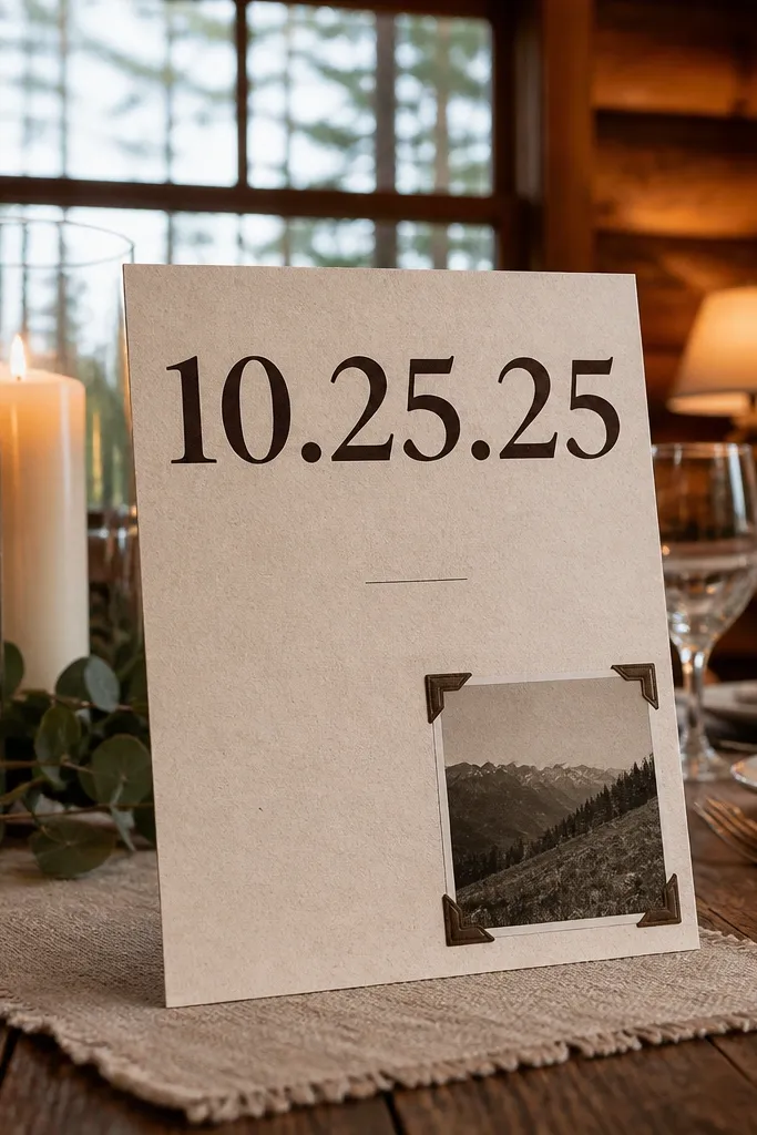 Grainy paper background with a bold date and minimal accent