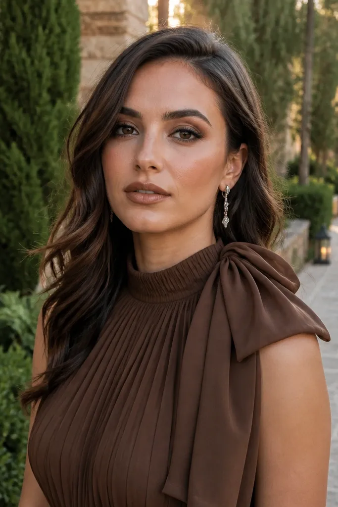 Mocha smoky eye with nude tightline and subtle inner-corner glow