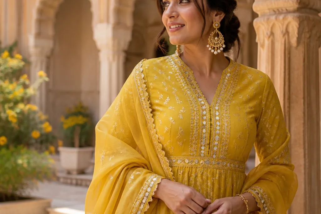 High End Haldi Dress Ideas That Look Expensive