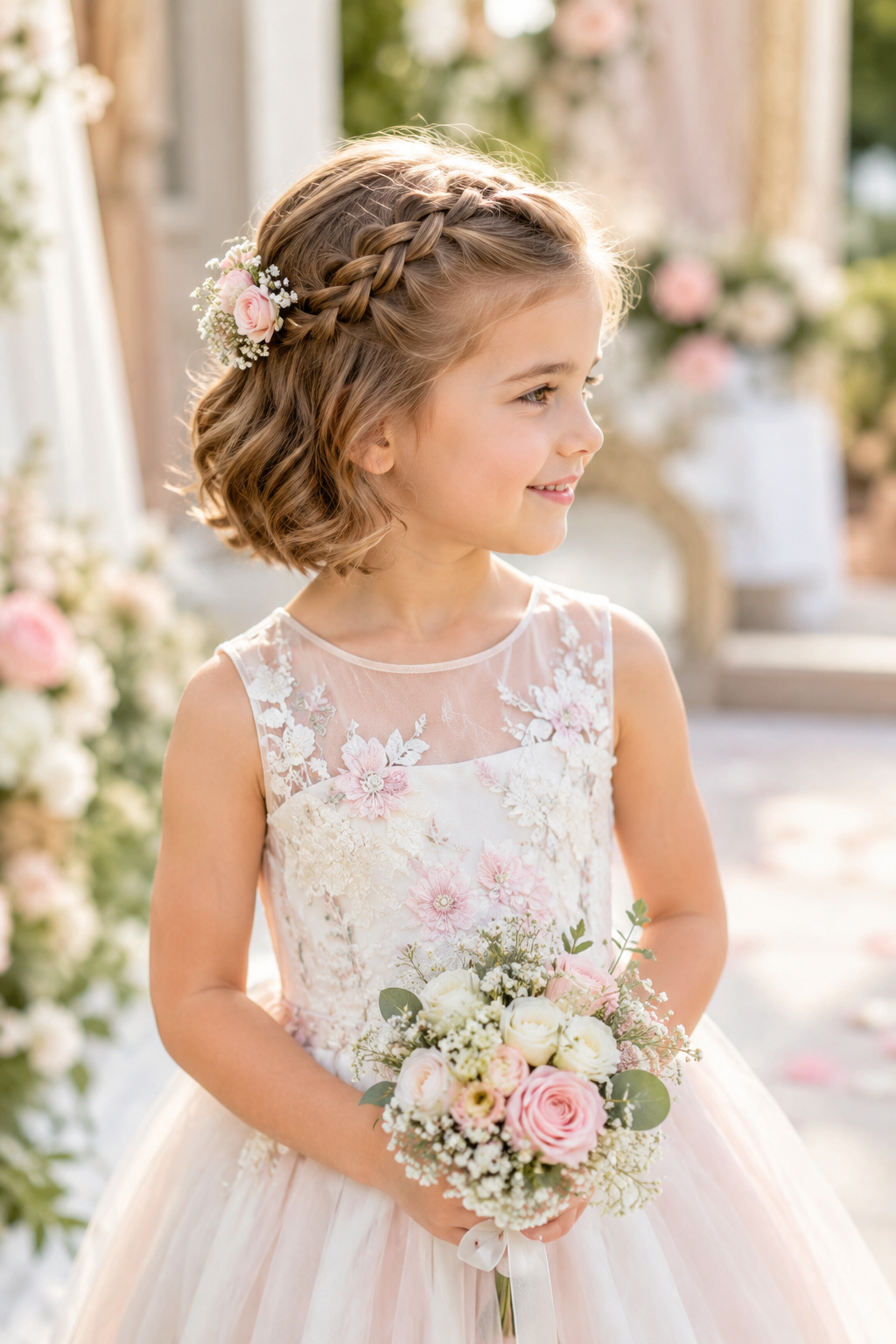 20 Kids Wedding Hairstyles for Short Hair - Cute