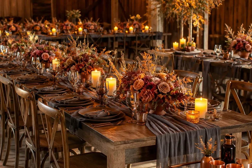 Off Season Fall Rustic Wedding Decor Ideas