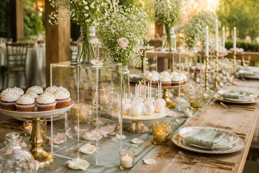 On a Budget Bride to Be Table Decoration Ideas With Elegant Style