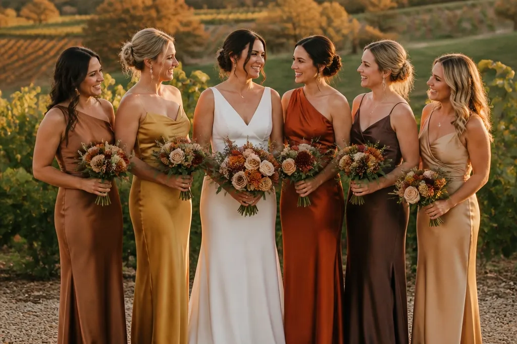 Affordable Fall Wedding Color Ideas for Bridesmaids