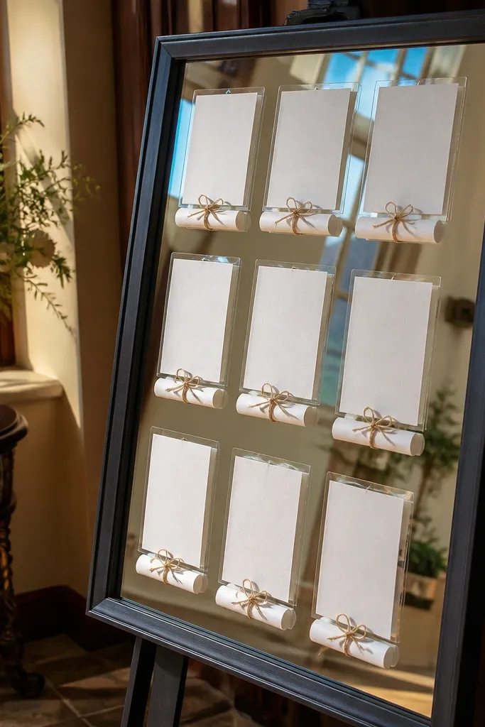 On a Budget Seating Chart Wedding Ideas