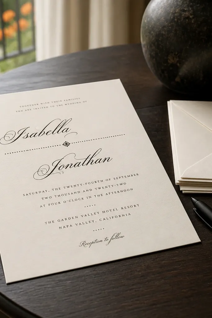 Script names with dotted divider lines and simple date text