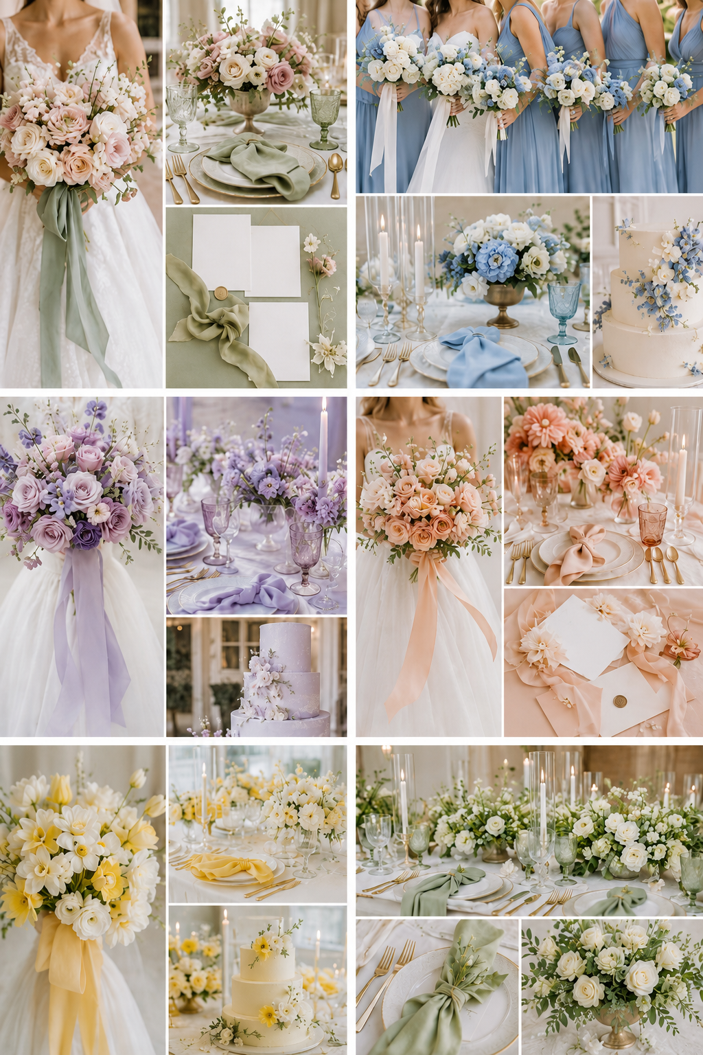 Packing List for Wedding Color Schemes in Spring