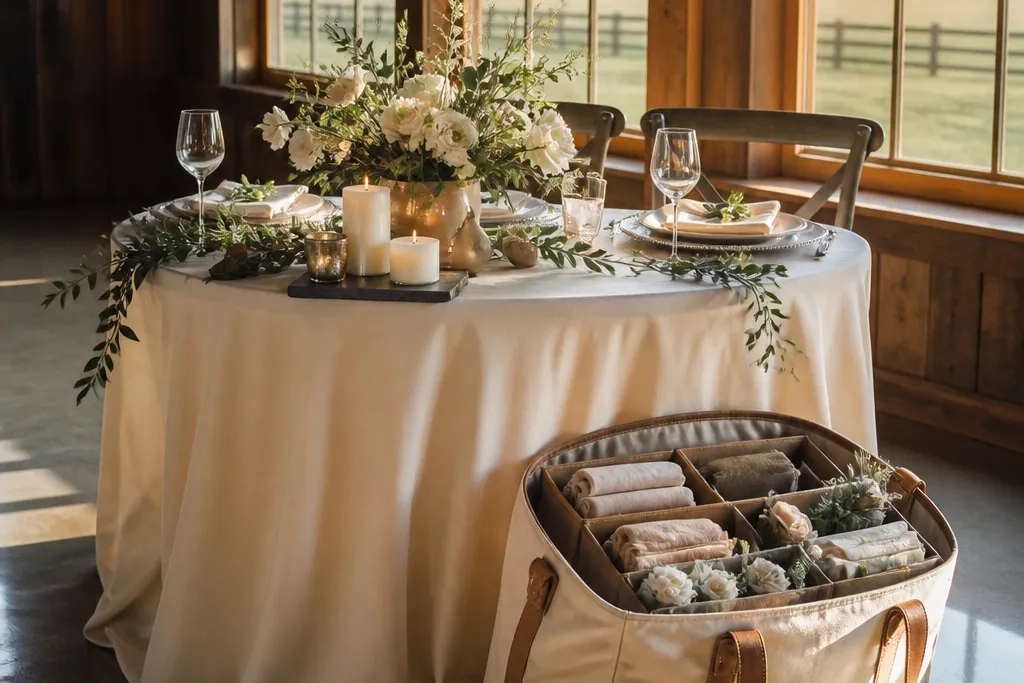 Packing List for a Sweetheart Table Wedding Setup