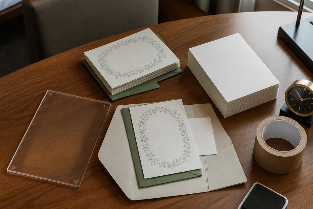 Packing List for Wedding Stationery and Card Design