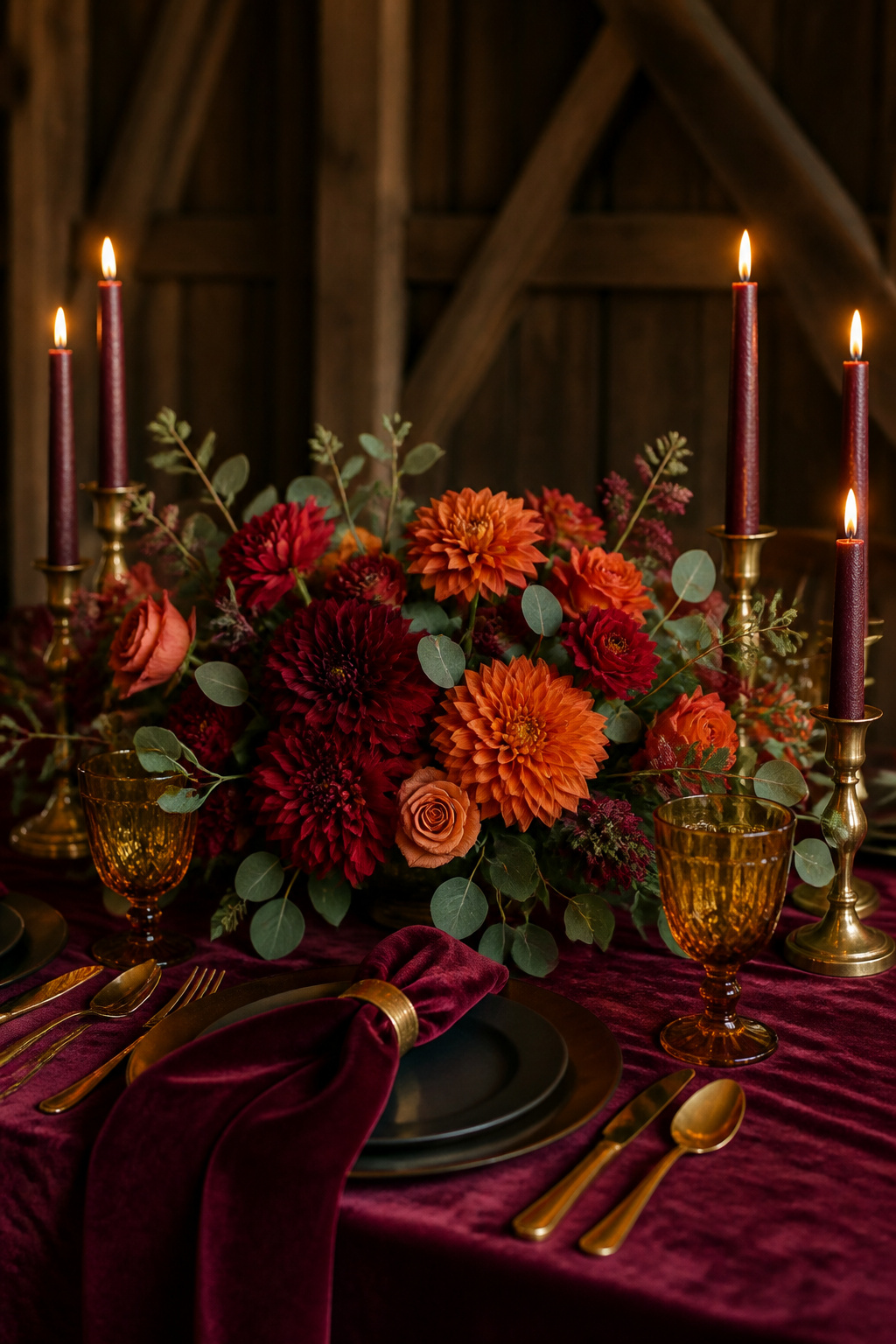 Fast Color Ideas for Fall Wedding Styling