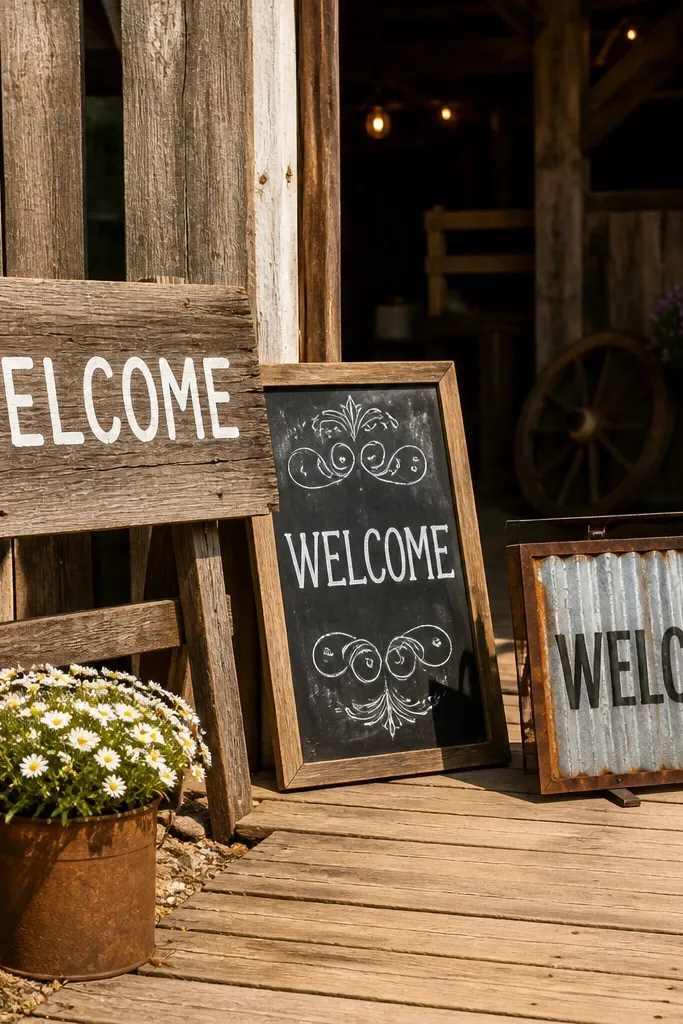 15 Rustic Welcome Sign Wedding Ideas for a Beautiful Entrance