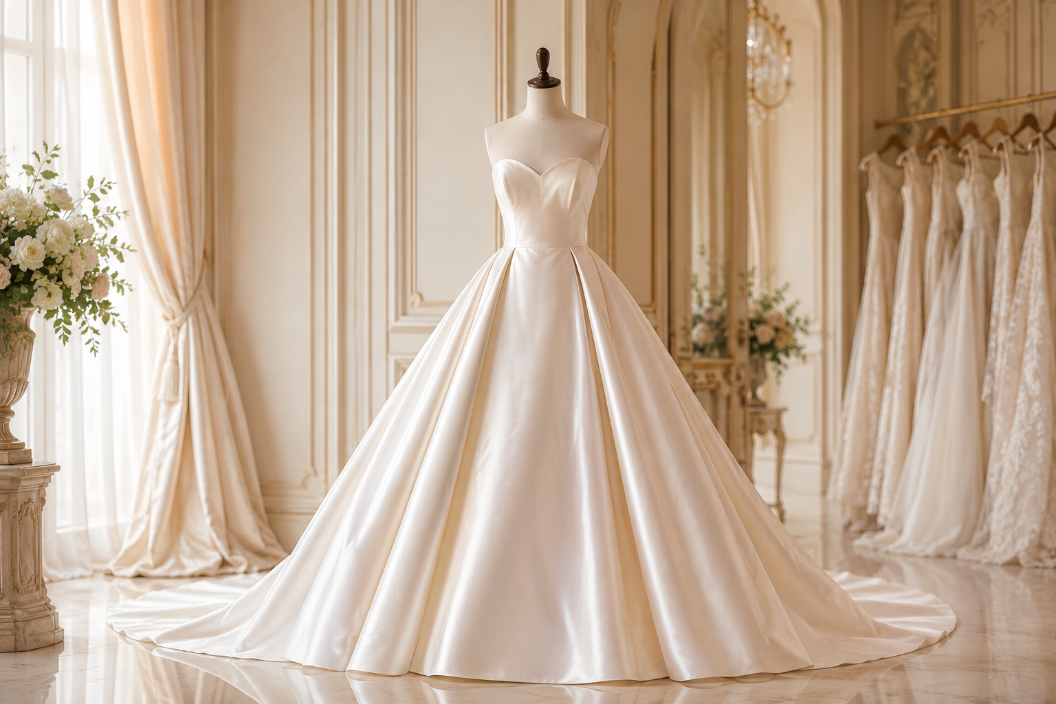 Year Round Tips for Silk Ballgown Wedding Dresses
