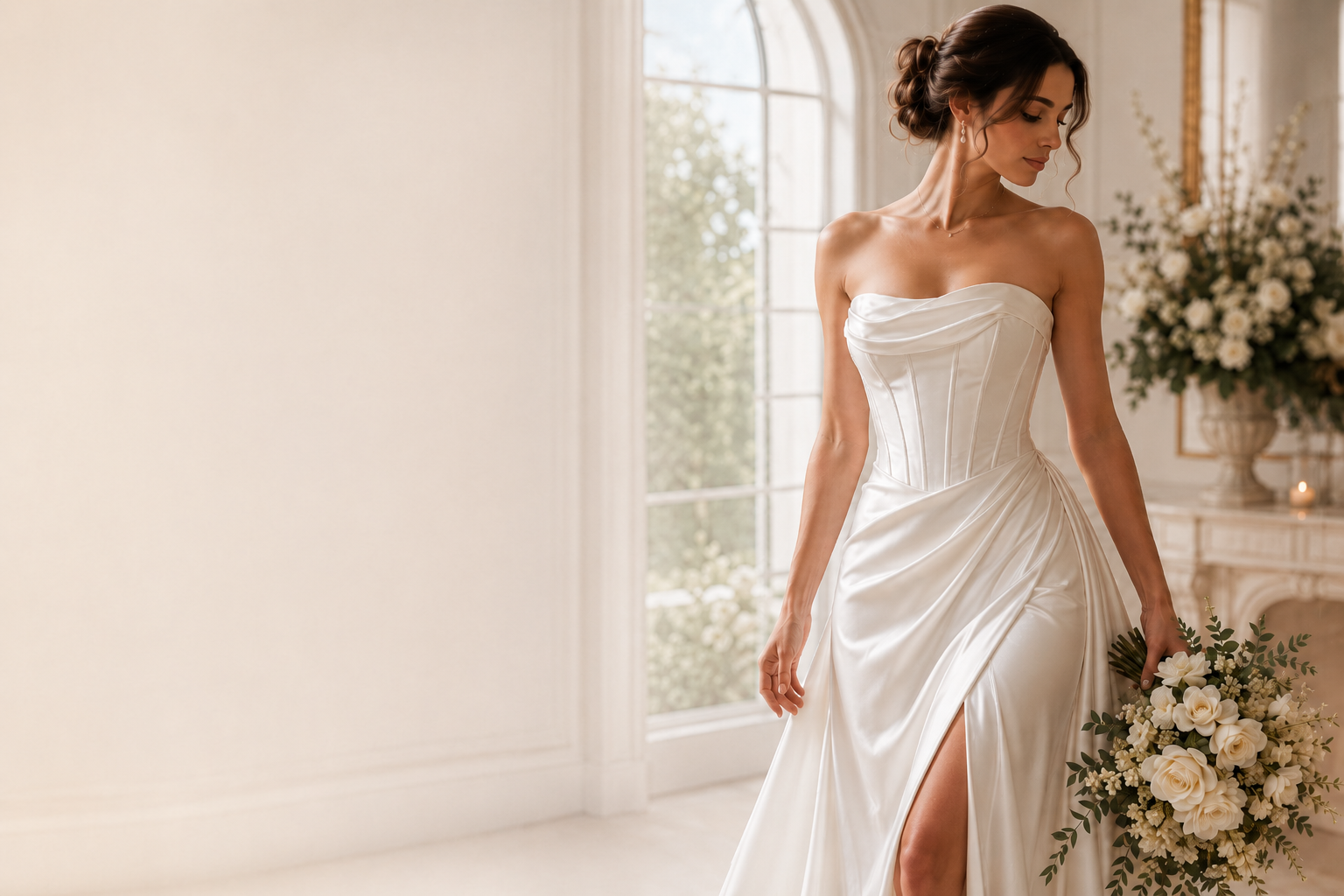 Best Styling Tips for Silk Corset Wedding Dress