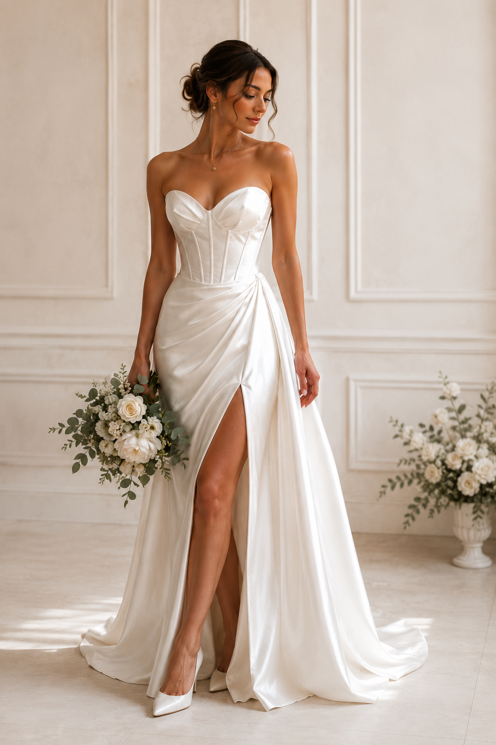 Best Styling Tips for Silk Corset Wedding Dress