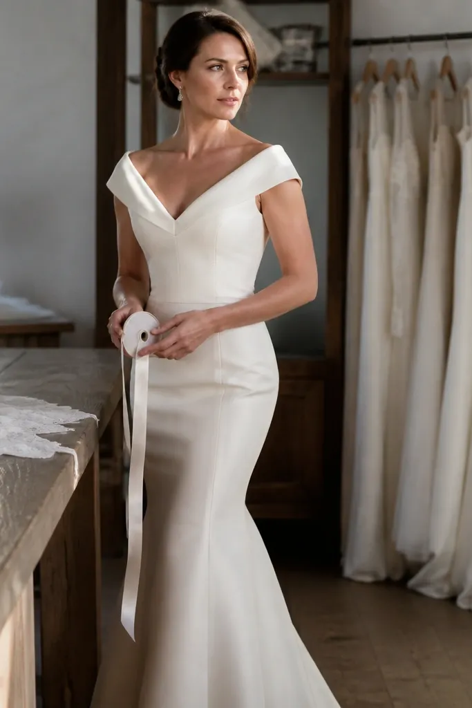 High End Details in Silk Mermaid Wedding Dresses