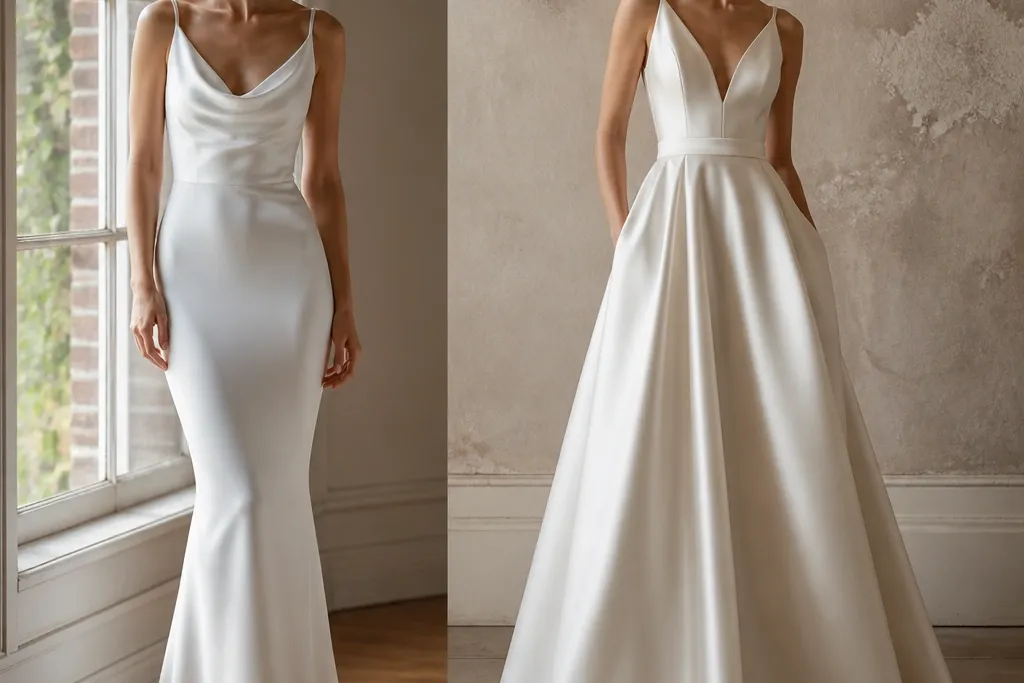 Quick and Easy Silk vs Satin Wedding Dresses
