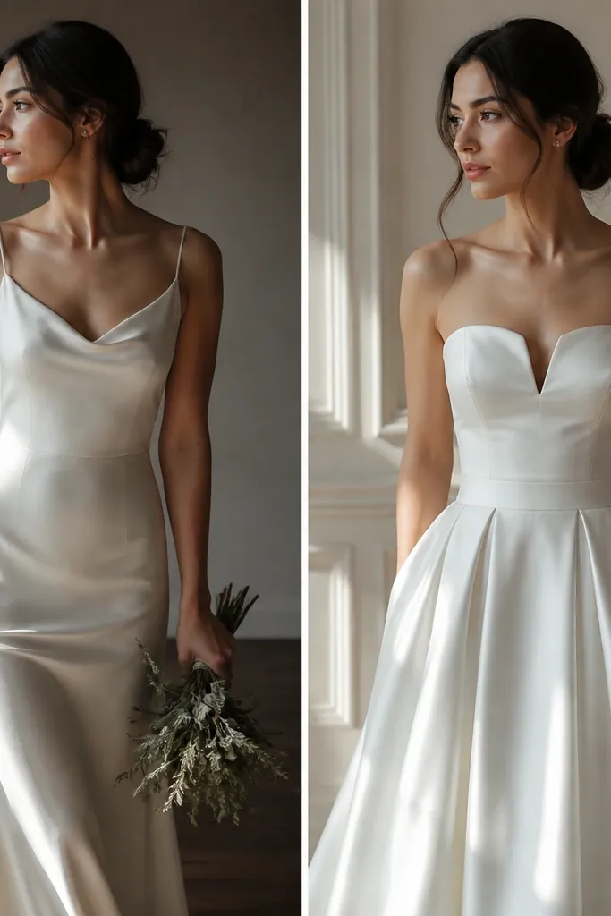 Quick and Easy Silk vs Satin Wedding Dresses