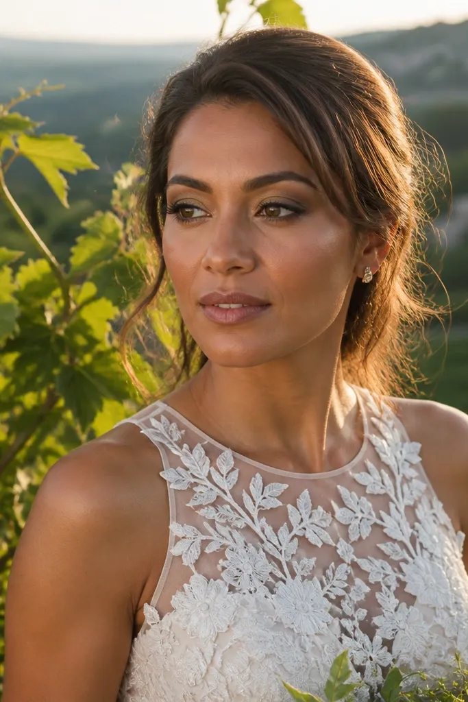 Olive bronze shadow with a subtle bright inner corner pop