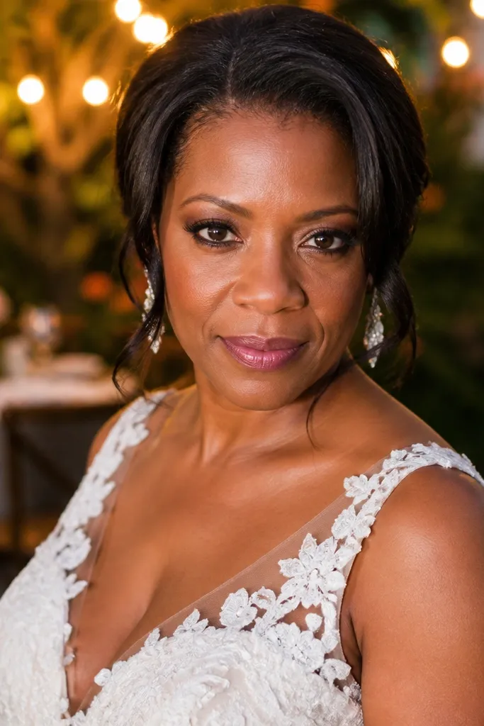Plum brown smoky pencil on upper and lower lash lines with soft blend
