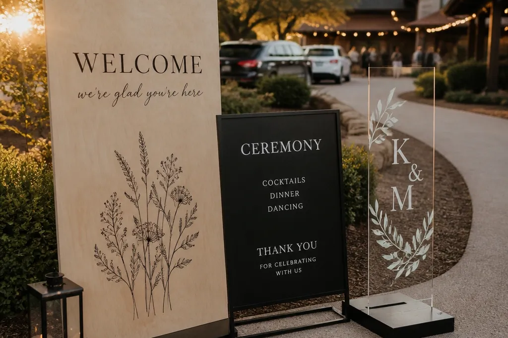 15 Wedding Reception Welcome Sign Ideas for a Stylish Entrance