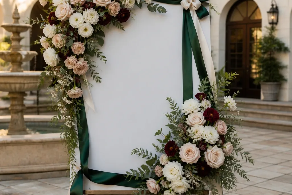 20 Wedding Welcome Sign Flowers Ideas for a Gorgeous Display