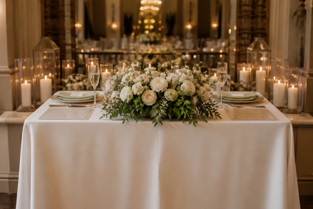 Weekend Sweetheart Table Wedding Days in Planning Order