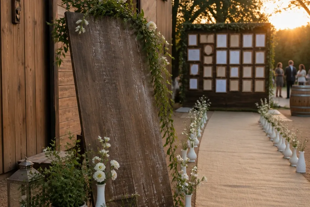 Weekend Vintage Rustic Wedding Decor Itinerary