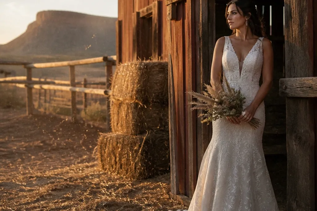 Western Wedding Dresses for a Rustic Bridal Look