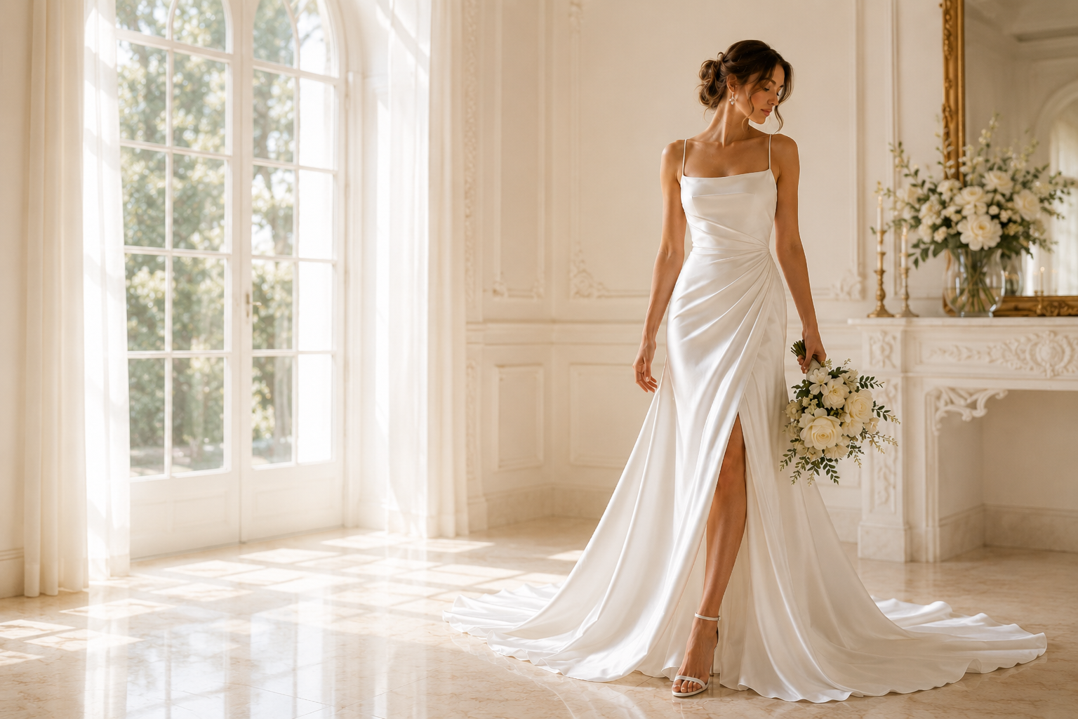 Packing List for White Silk Wedding Dresses